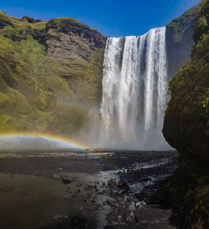 Gullfoss, Islanda, Arcobaleno e cascata